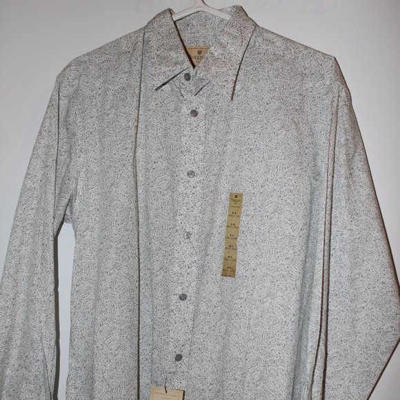 HAGGAR BUTTON DOWN LONG SLEEVE SHIRT - Picture 3 of 6